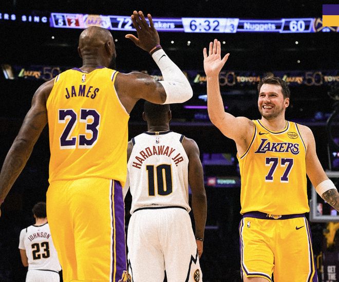 湖人加时逆转掘金 东契奇准绝杀助球队豪取5连胜